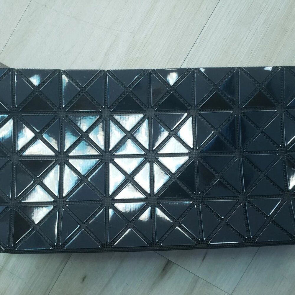 NEW Boa Boa Issey Miyake Black Mirror Clutch Prism $985 Purse Designer Handbag